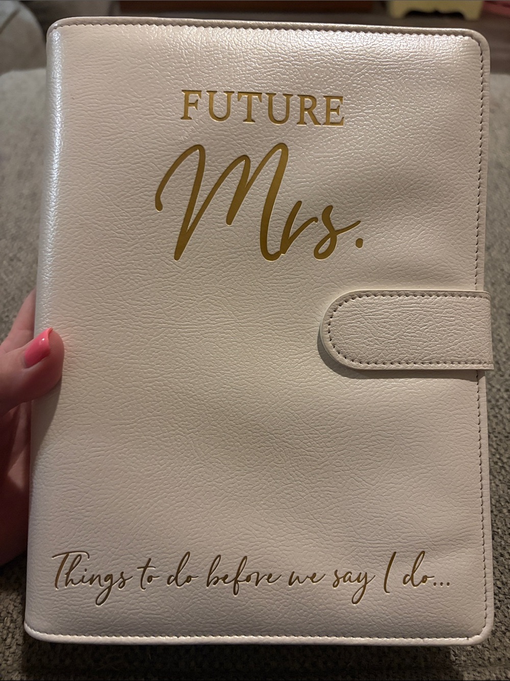 Future Mrs. Planner Notebook with Gold Script - Picture 2 of 5